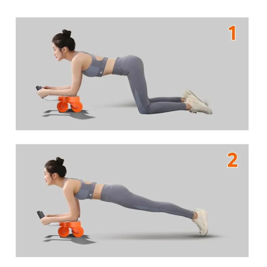 Kółko do ćwiczeń mięśni brzucha z matą i licznikiem