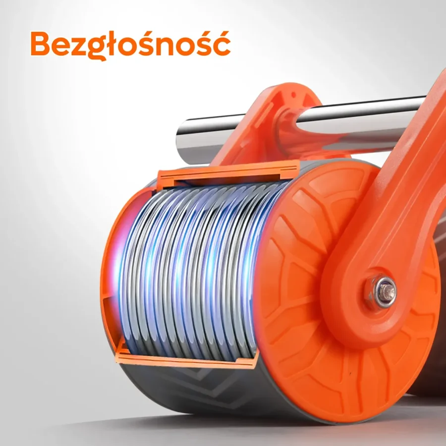 Kółko do ćwiczeń mięśni brzucha z matą i licznikiem