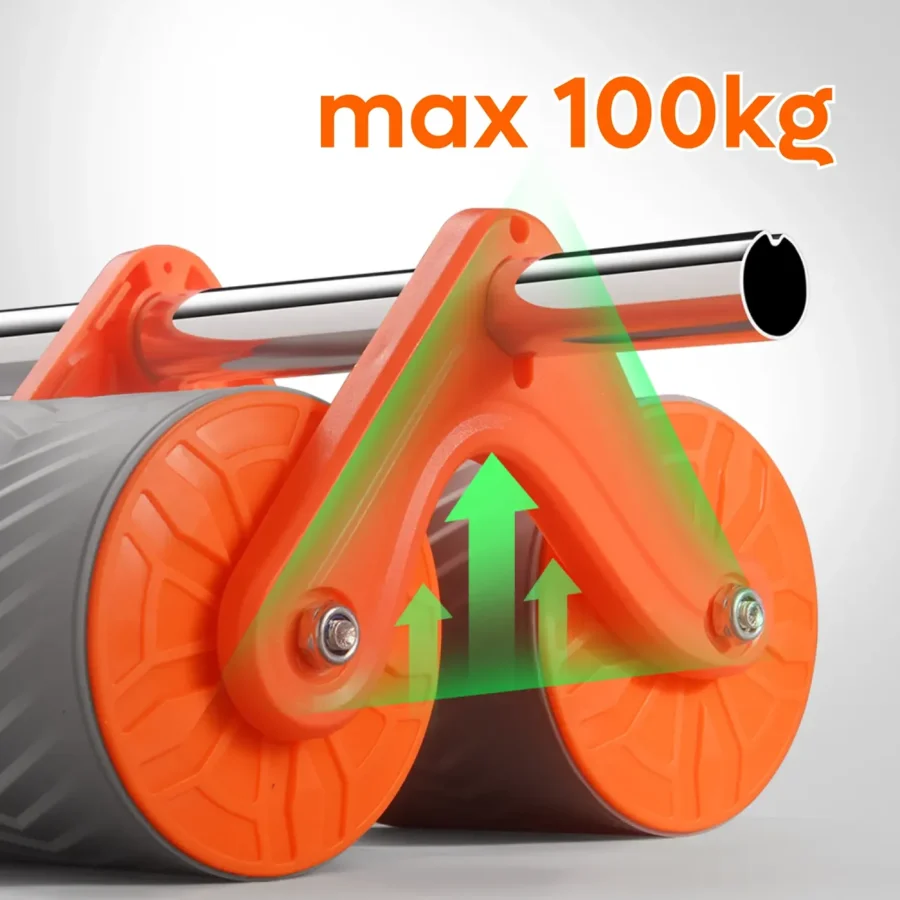 Kółko do ćwiczeń mięśni brzucha z matą i licznikiem