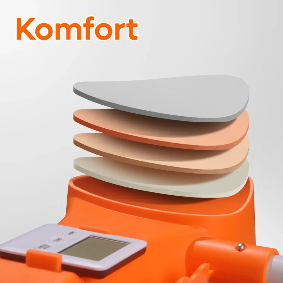 Kółko do ćwiczeń mięśni brzucha z matą i licznikiem