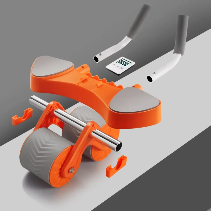 Kółko do ćwiczeń mięśni brzucha z matą i licznikiem