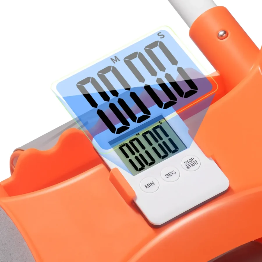 Kółko do ćwiczeń mięśni brzucha z matą i licznikiem