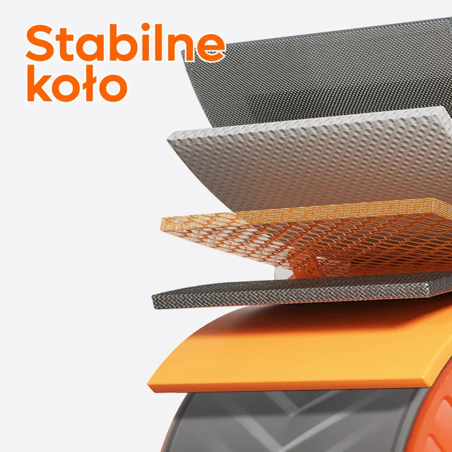 Kółko do ćwiczeń mięśni brzucha z matą i licznikiem