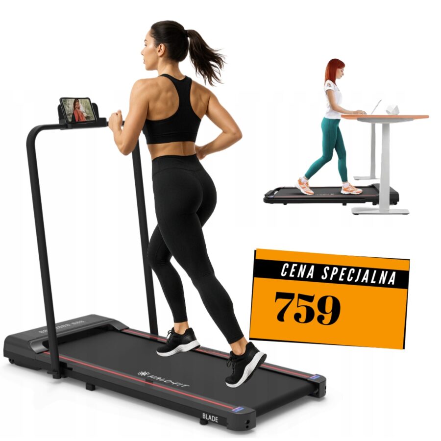 Bieżnia domowa składana duży pas Halo-Fit Blade Bieżnia Elektryczna Domowa Składana BLADE duży pas Halo-Fit Blade