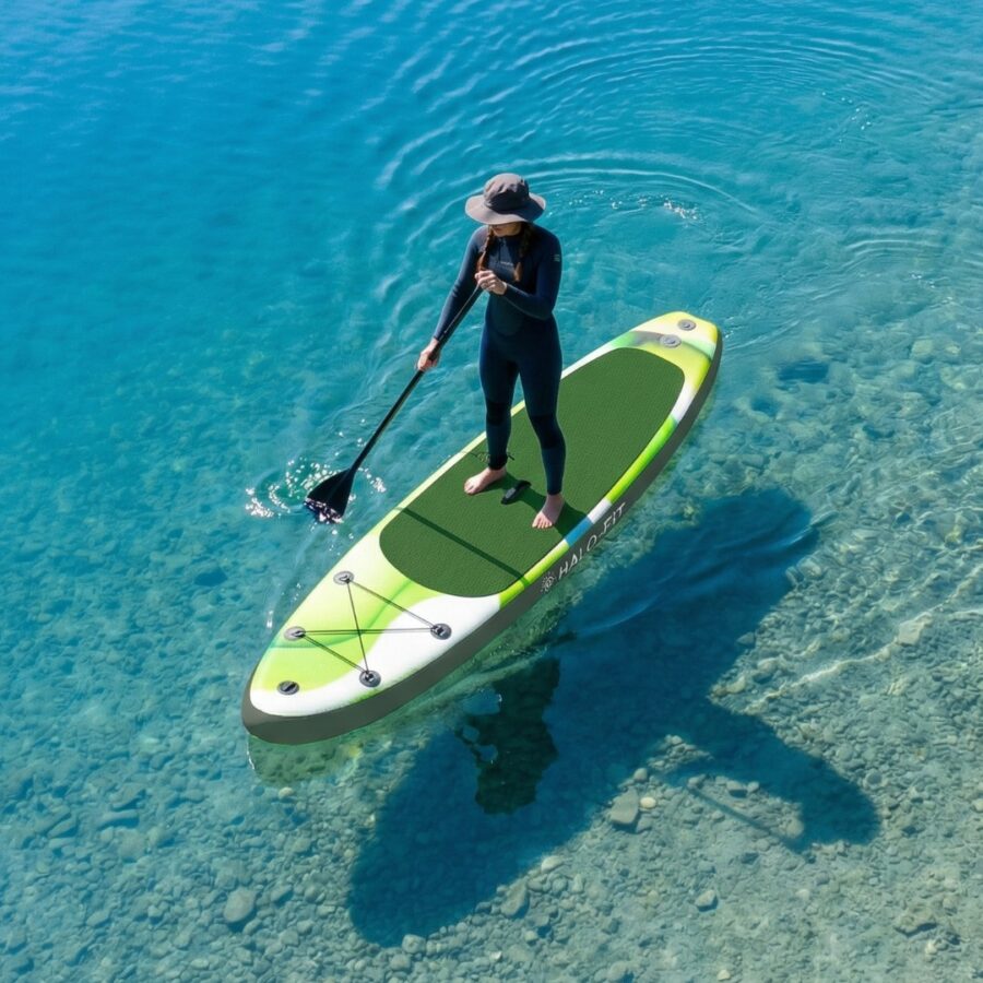 Deska SUP Halo-Fit 335cm zielona z wiosłem i pompką