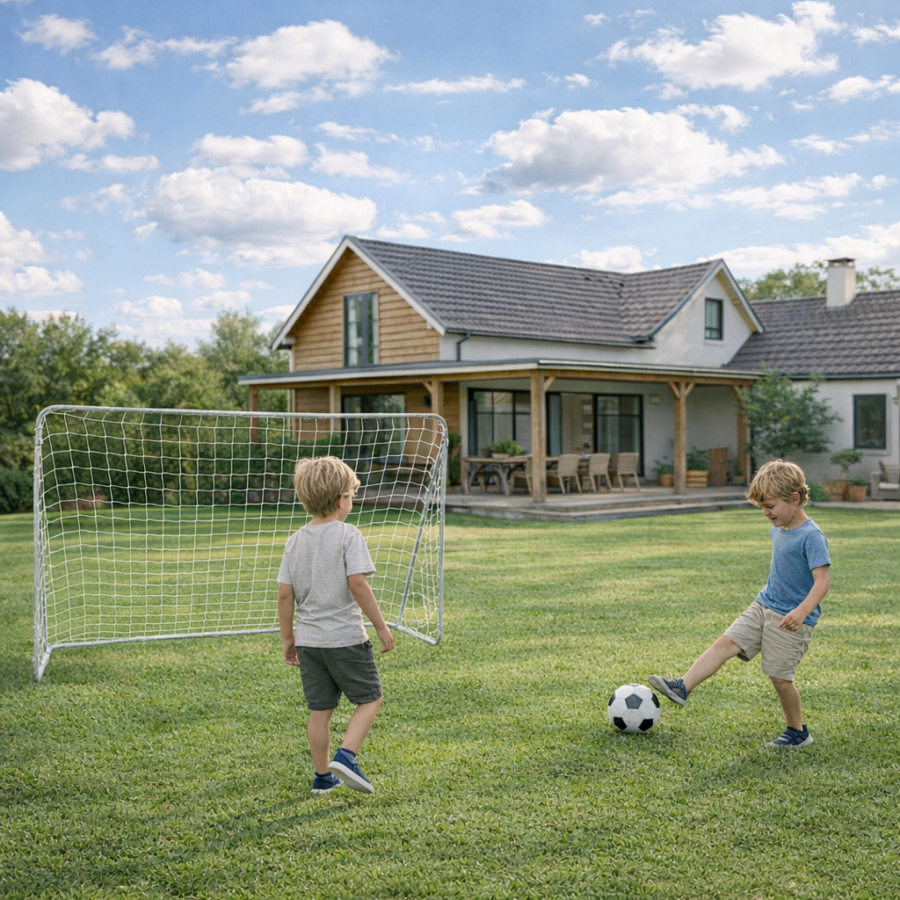 Metalowa Bramka Do Piłki Nożnej Składana 210150cm Stabilna i Trwała Halo-Fit Metalowa Bramka Do Piłki Nożnej Składana 210150cm Stabilna i Trwała