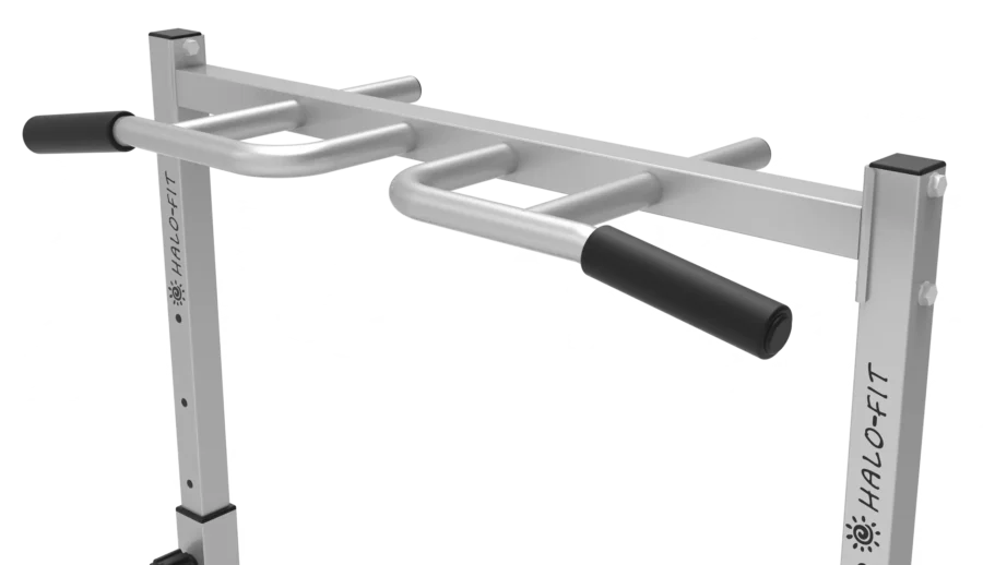 Drążek Wielofunkcyjny Stacjonarny Składany z Poręczami do Dipów do120kg