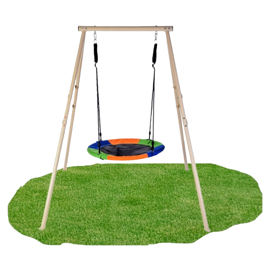 Huśtawka Frajda dla Dzieci Bocianie Gniazdo ze Stelażem