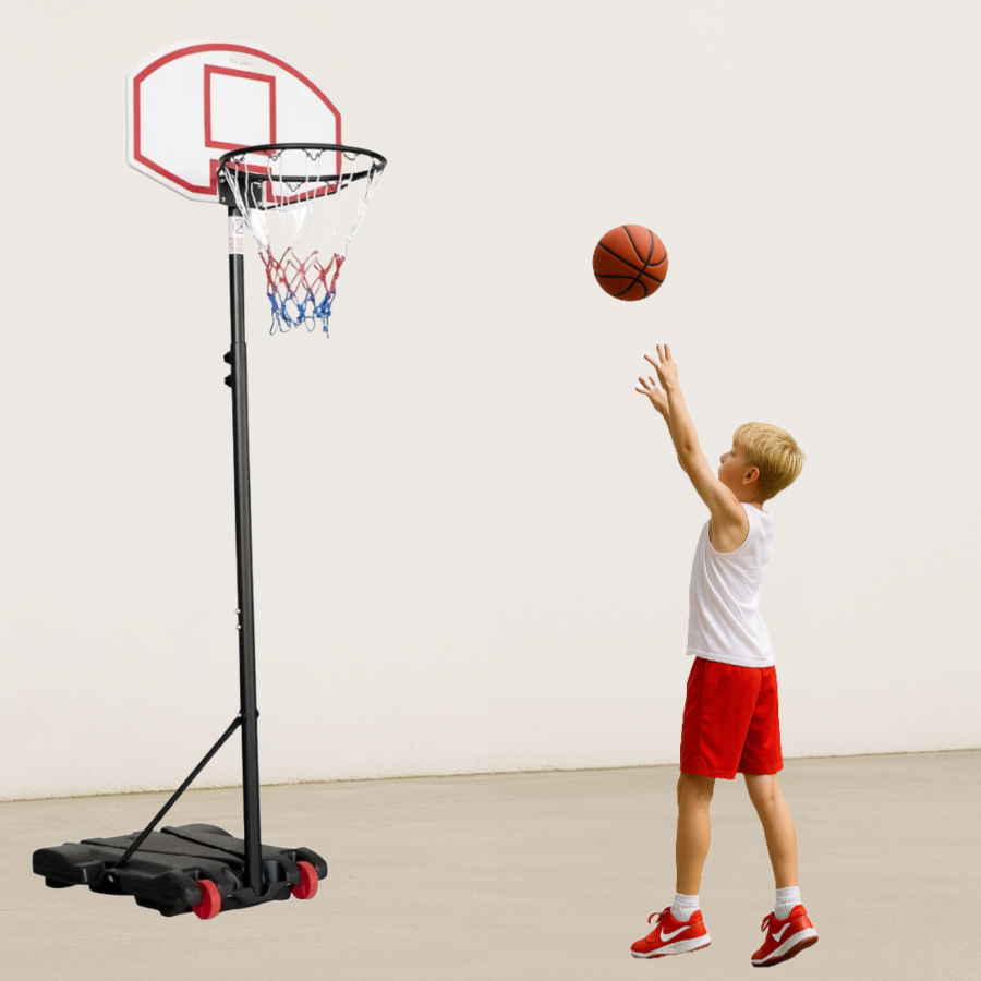 Zestaw Kosz do koszykówki ze stojakiem i piłką
