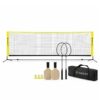 Badminton pikleball siatka ze stelażęm raketki, lotki i piłeczki - cały zestaw w torbie do gry Badminton pikleball siatka ze stelażęm raketki, lotki i piłeczki - cały zestaw w torbie do gry