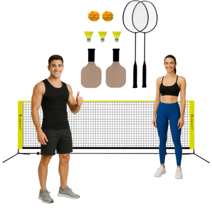 zestaw do badmintona i pickleballa