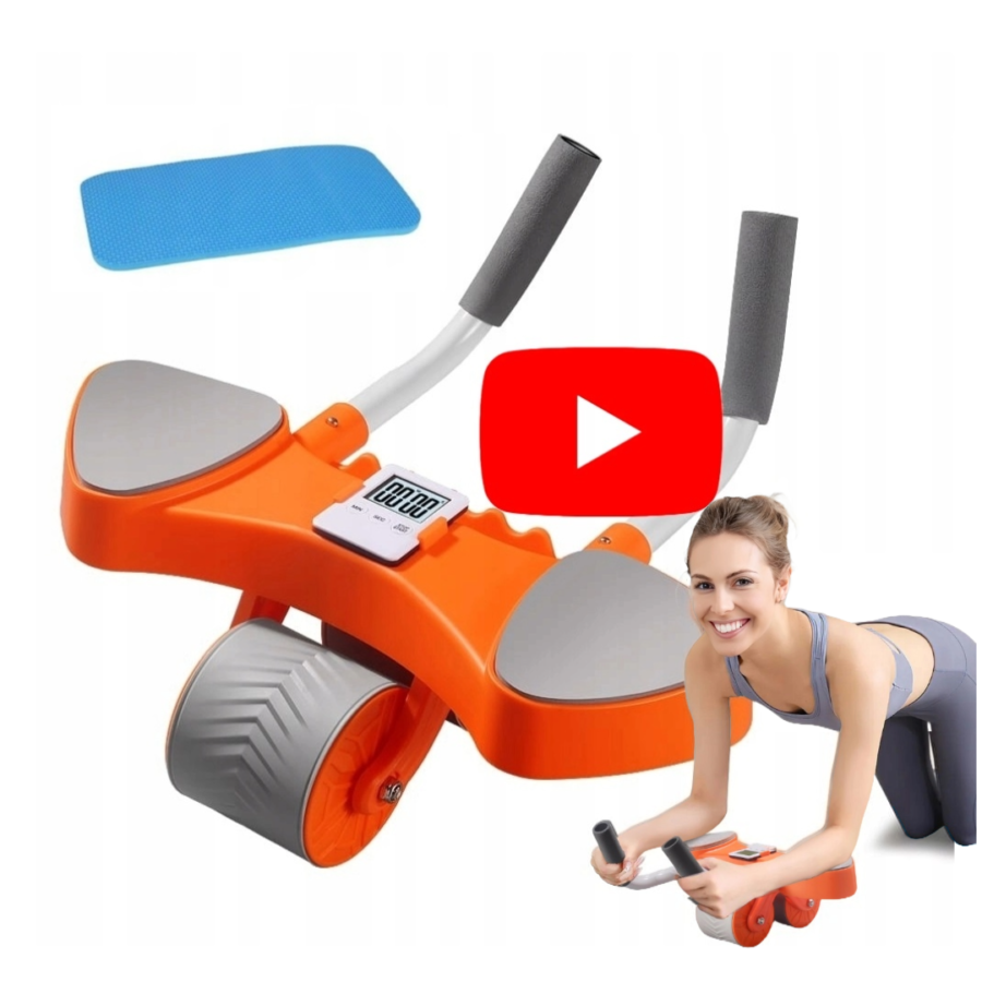Kółko do ćwiczeń mięśni brzucha z matą HaloFit