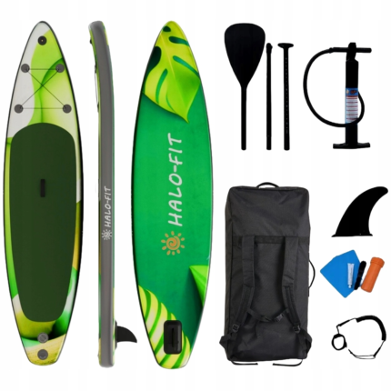 Deska SUP pompowana 335cm zielona z wiosłem i pompką