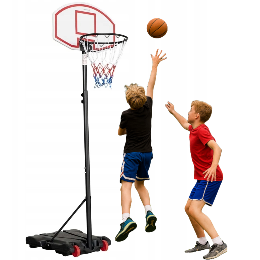 Zestaw kosz do koszykówki ze stojakiem Halo-Fit. W zestawie z Piłką i Pompką.