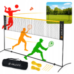 Siatka Badminton Tenis Siatkówka Uniwersalna 3w1 Halo-Fit