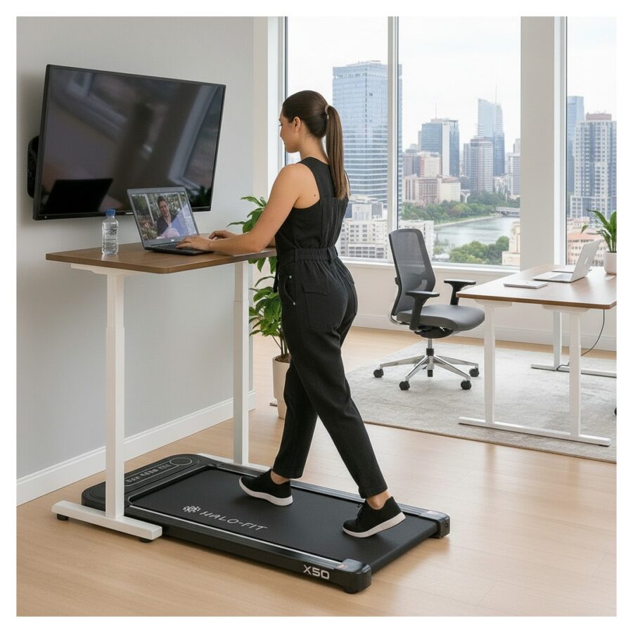 Bieznia domowa-spacerowa Halo-Fit X50 aplikacja Fitshow