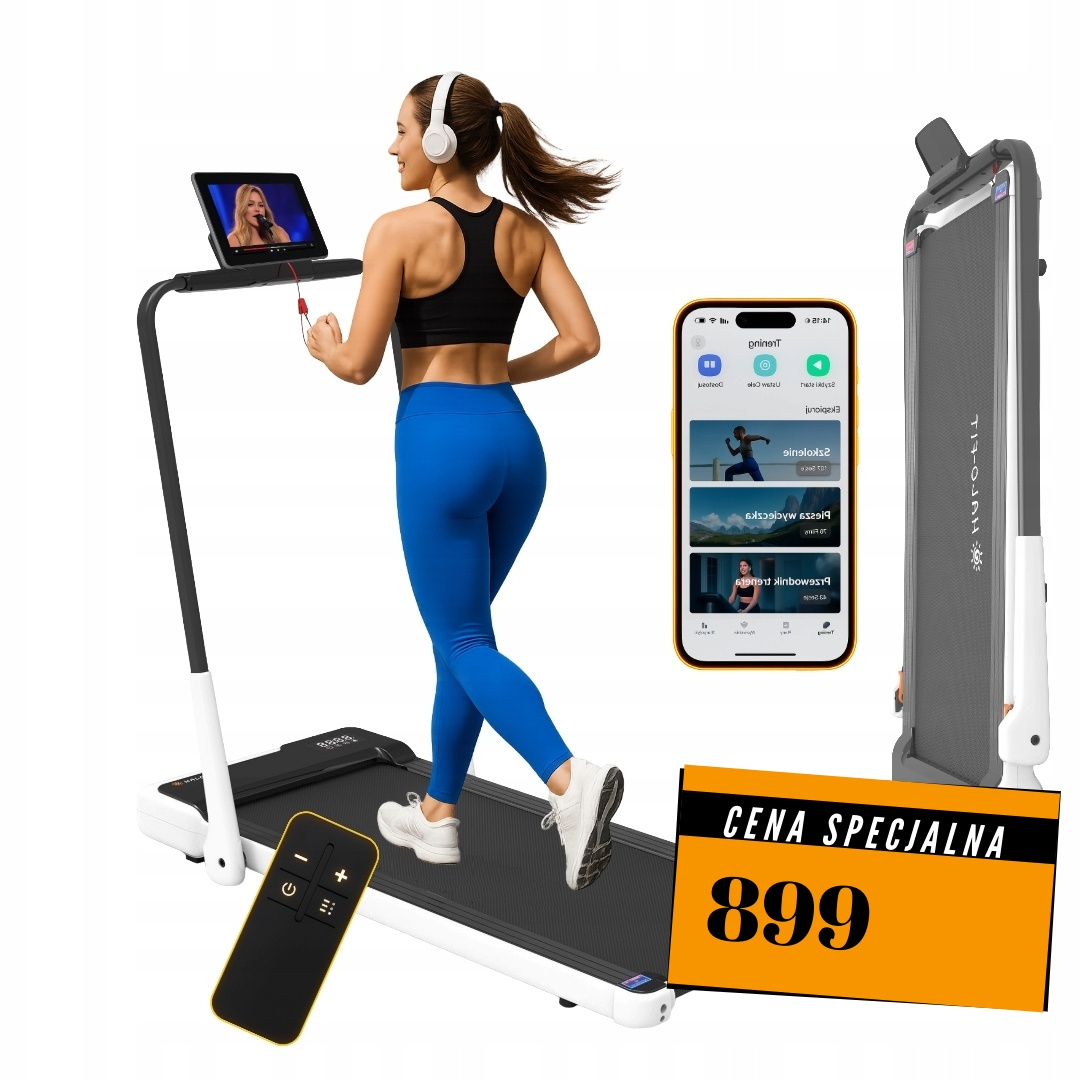 Bieżnia Elektryczna Domowa Składana X150 Halo-Fit Aplikacja Fitshow 12kmh