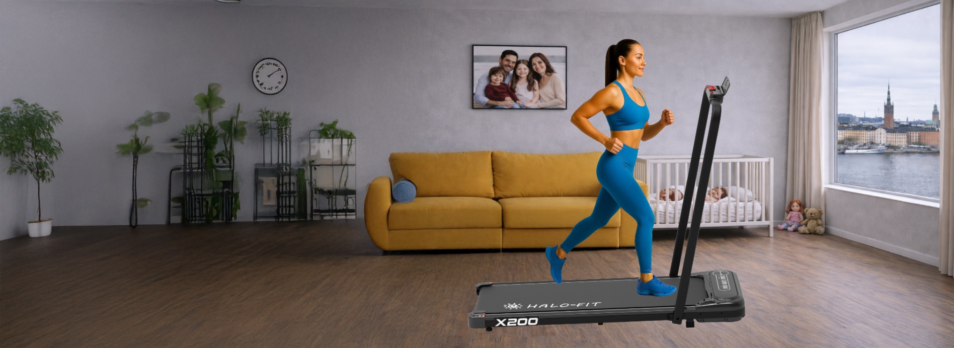 Bieżnia elektryczna domowa składana Halo-Fit X200 Fitshow