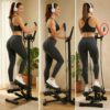 Stepper skrętny z kolumną i linkami - domowy trening fitness