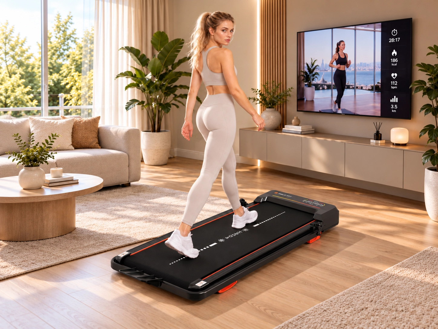 Poranny ruch na bieżni HALO-FIT LUNA